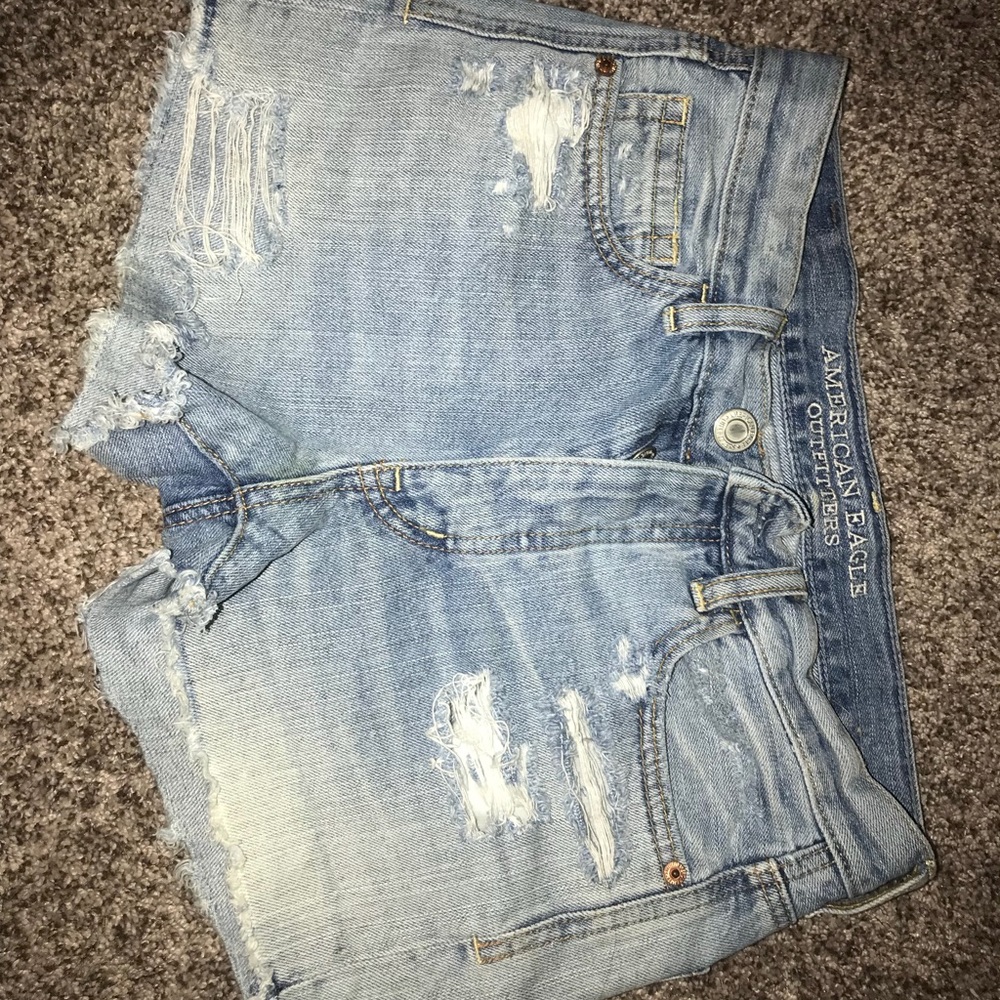 american eagle denim “tomgirl” shorts